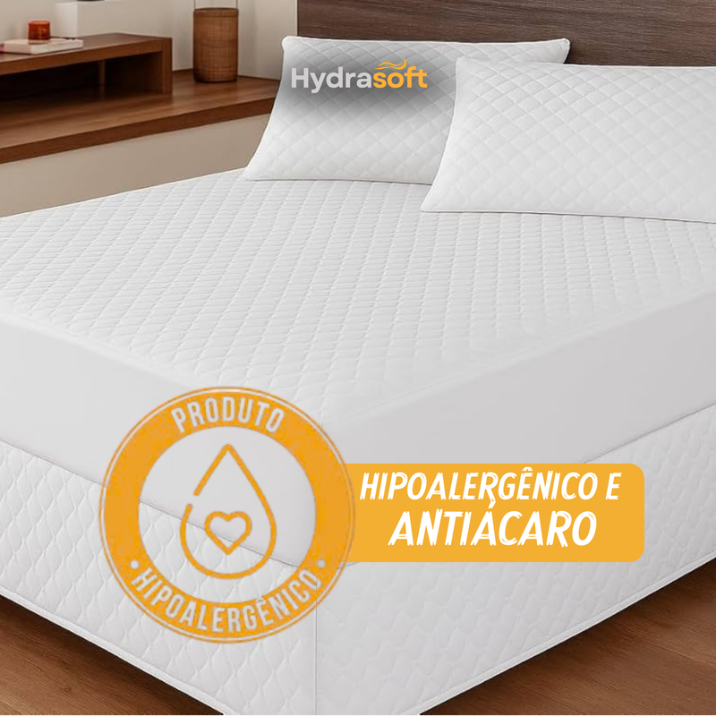 [COMPRE 1, LEVE 3] Hydra Soft™ - Jogo de Cama Impermeável Premium – Capa + 2 Fronhas