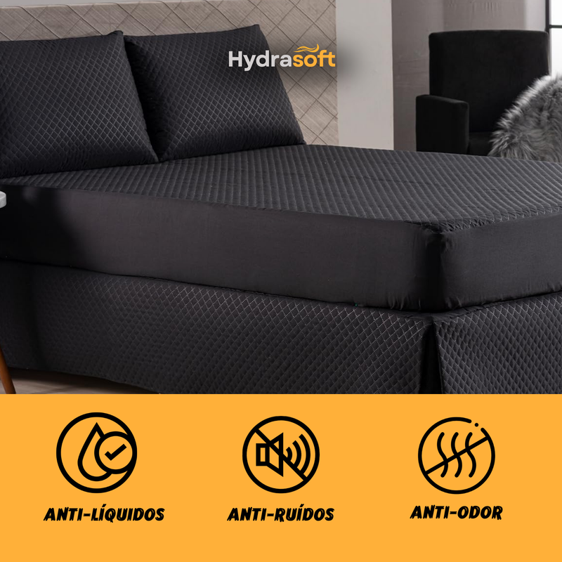 [COMPRE 1, LEVE 3] Hydra Soft™ - Jogo de Cama Impermeável Premium – Capa + 2 Fronhas
