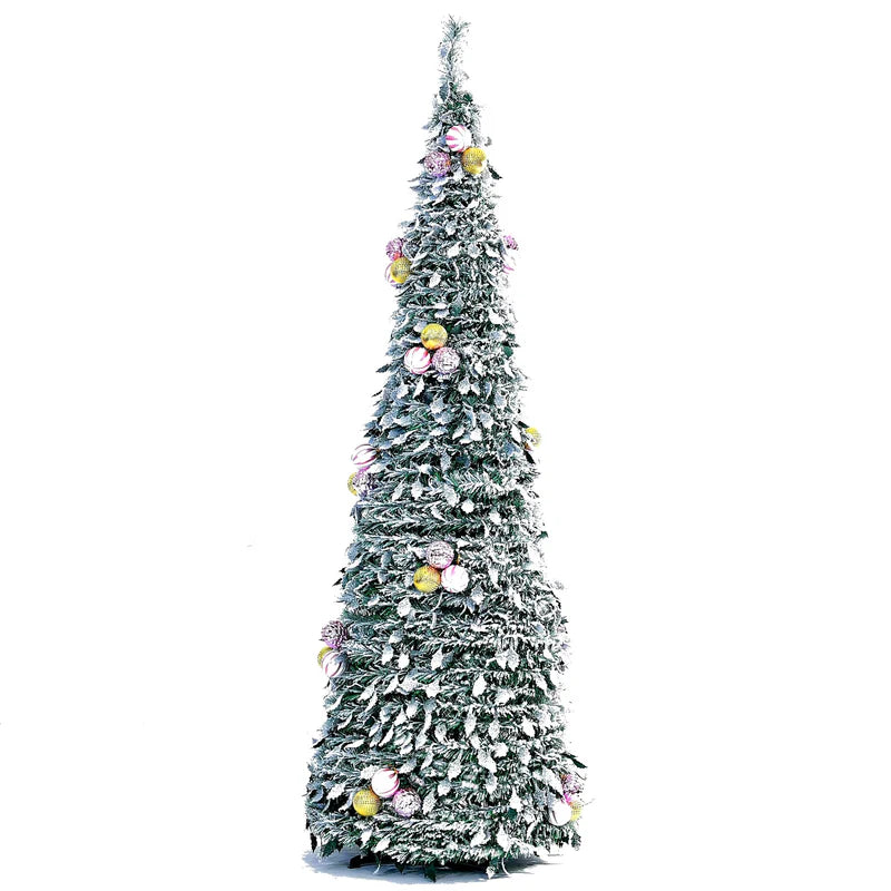 Árvore Natal Retrátil 2,10m Estilo Pinheiro